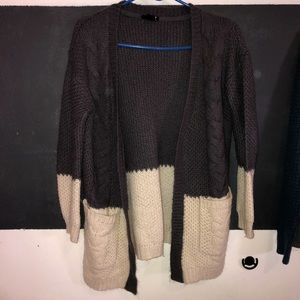 Two-Tone Cardigan